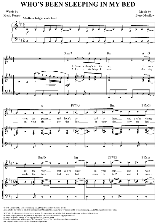 Who's Been Sleeping in My Bed