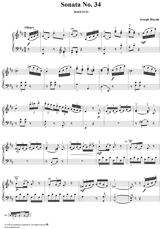 邦楽 d/o/s / in-d Piano Sonata no. 34 in D Major