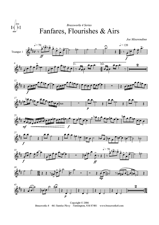 Fanfares, Flourishes & Airs - Trumpet 1
