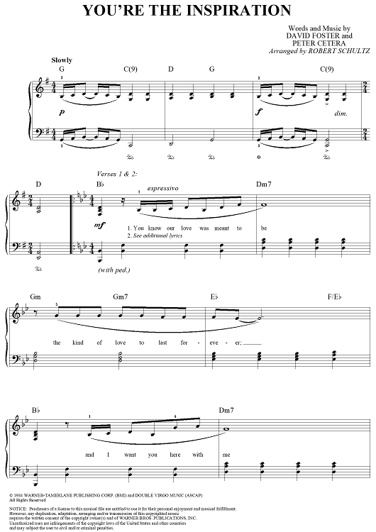 You're the Inspiration