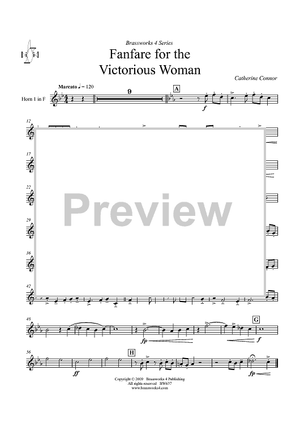 Fanfare For The Victorious Woman - Horn 1 in F