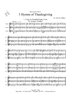 3 Hymns of Thanksgiving - Score