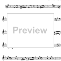 Three Part Sinfonia No. 8 BWV 794 F Major - B-flat Clarinet 2