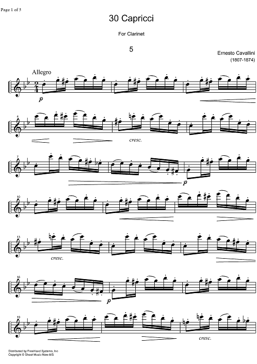 Capriccio No. 5 g minor