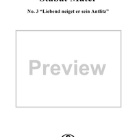Stabat Mater, D383, No. 3: "Liebend neiget er sein Antlitz"