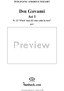"Finch' han dal vino calda la testa", No. 12 from "Don Giovanni", Act 1, K527 - Full Score