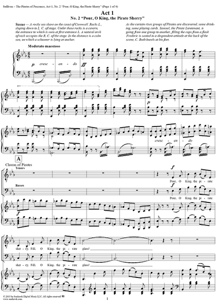 The Pirates of Penzance - Act I, No. 2: Pour, o King, the pirate