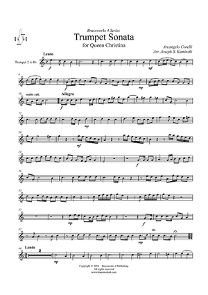 Trumpet Sonata - Trumpet 2 in B-flat