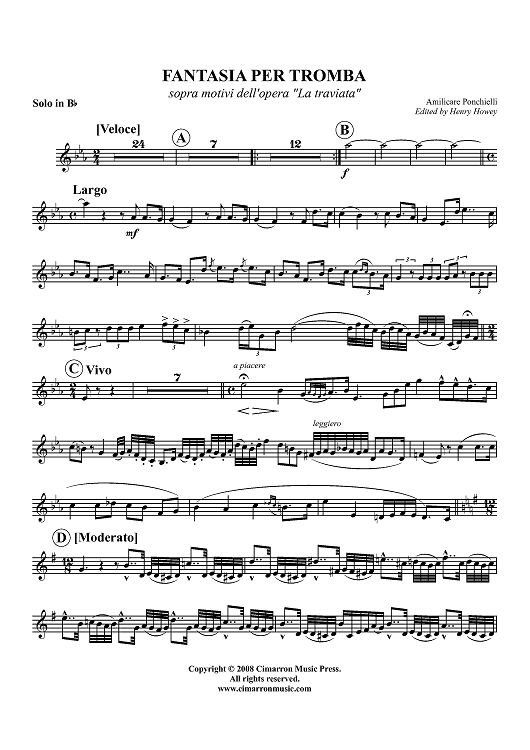 Fantasia "La Traviata", Op. 146 - Euphonium BC/TC