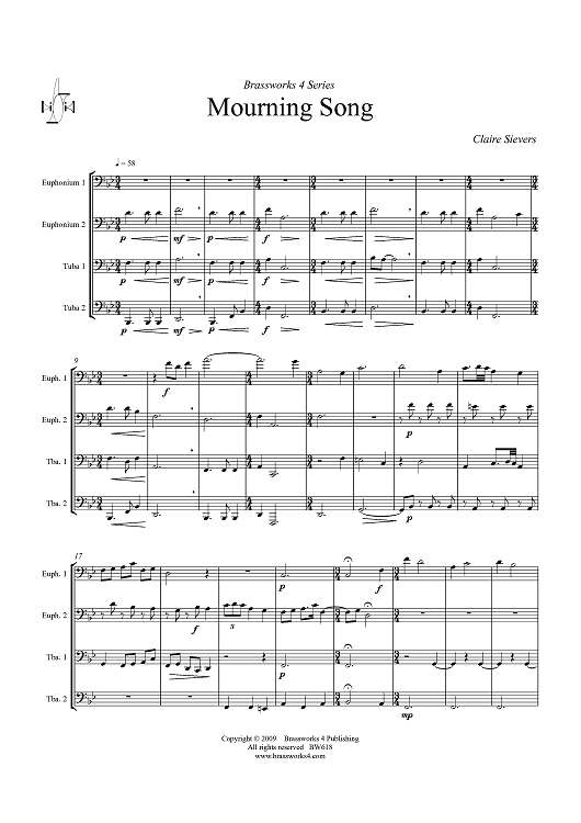 Mourning Song - Score