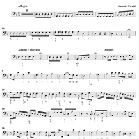 Concerto in D Minor - Bass