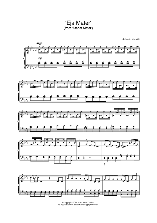 'Eja Mater' (from 'Stabat Mater')