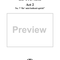 La Traviata, Act 2, No. 7, Recit. and Air. "De' miei bollenti spiriti"