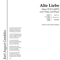 Alte Liebe Op.72 No. 1