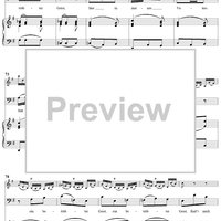 "Hier, in meines Vaters Stätte", Aria, No. 3 from Cantata No. 32: "Liebster Jesu, mein Verlangen" - Piano Score