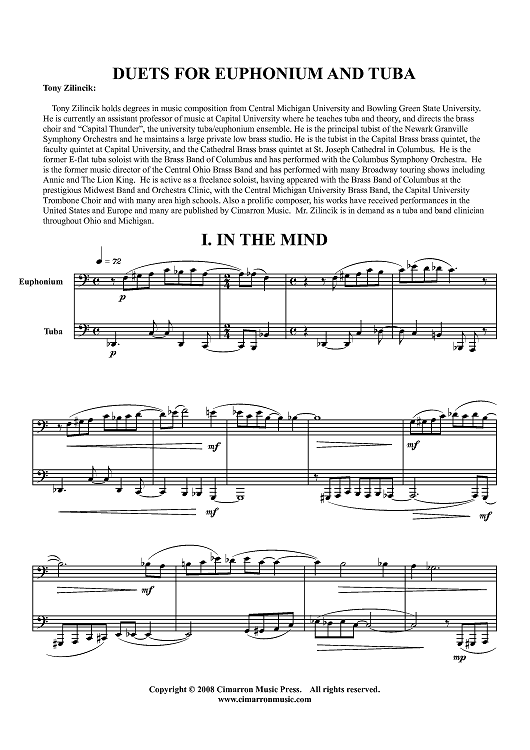 Duets for Euphonium and Tuba