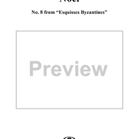 Noël, No. 8 from "Esquisses Byzantines"