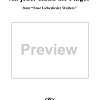 An jeder Hand die Finges - No. 3 from "Neue Liebeslieder Waltzes", Op. 65
