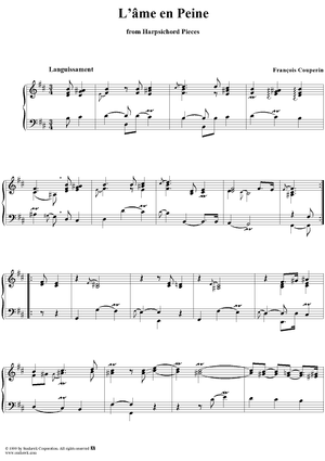 Harpsichord Pieces, Book 3, Suite 13, No. 5: L'âme en peine