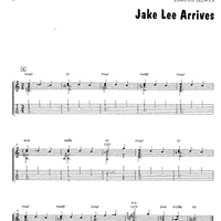 Jake Lee Arrives - Guitar