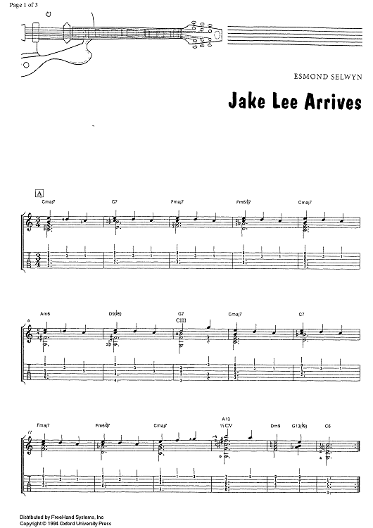 Jake Lee Arrives - Guitar