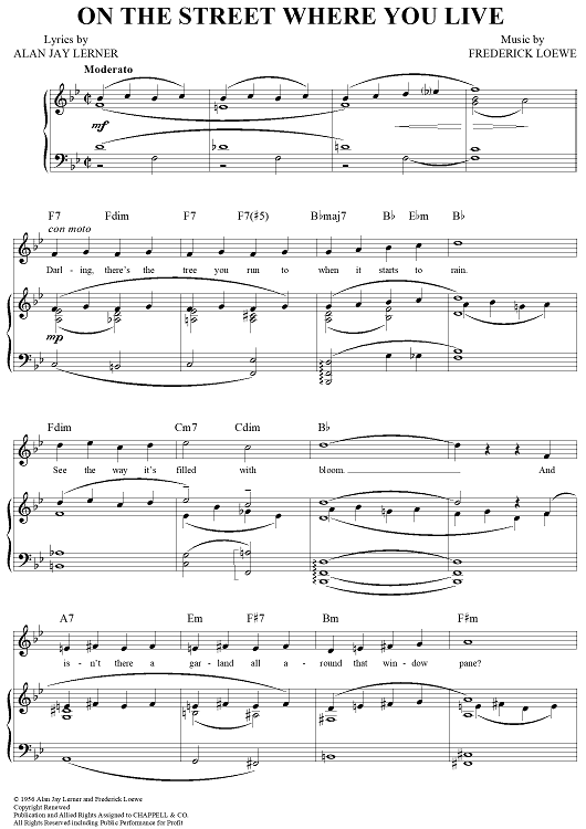 On the Street Where You Live