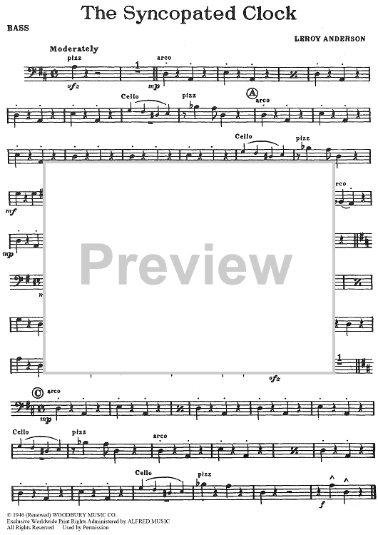 The Syncopated Clock - Bass