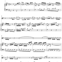 Sonata No. 1 in G Major, Movement 2 - Piano Score