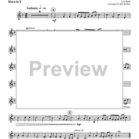 Sicut Locutus Est -From Magnificat in D (BWV 24), 1723 - Horn in F