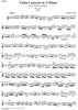 Violin Concerto in A Minor - Violin 1