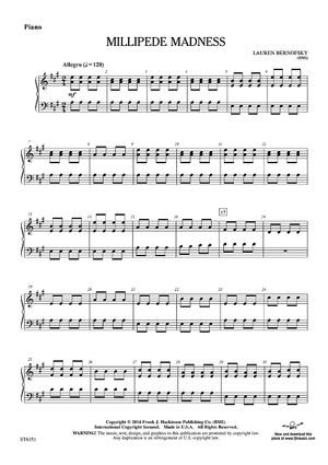 Millipede Madness - Piano