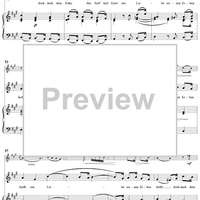 "Ach Herr! was ist ein Menschenkind", Aria, No. 4 from Cantata No. 110: "Unser Mund sei voll Lachens" - Piano Score