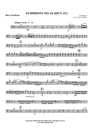 Symphony No. 41, Mvt. IV - Bass Trombone
