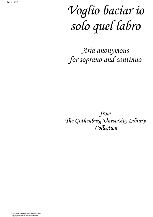 Voglio baciario solo quel labro