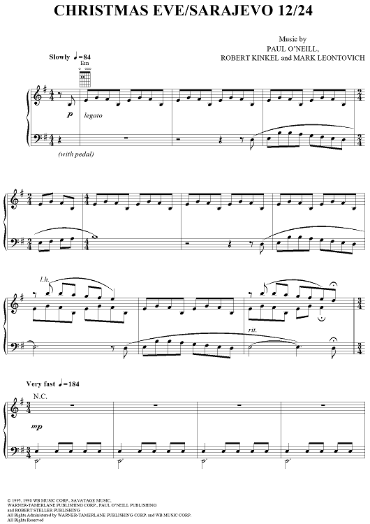 Christmas Eve/Sarajevo 12/24