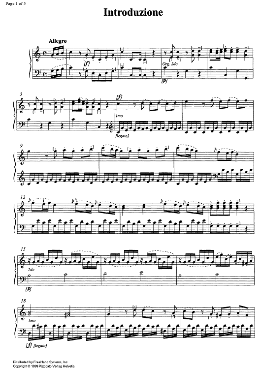 Introduzione - Organ/Harpsichord