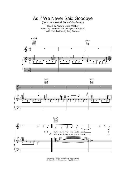 As If We Never Said Goodbye