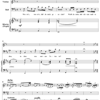 "Hier, in meines Vaters Stätte", Aria, No. 3 from Cantata No. 32: "Liebster Jesu, mein Verlangen" - Piano Score