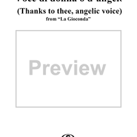 Voce di donna o d'angelo - From "La Gioconda"