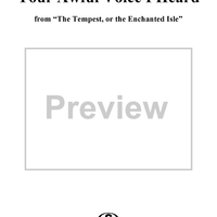 Your Awful Voice I Heard, from The Tempest, or the Enchanted Isle, Act 5 (incidental music)