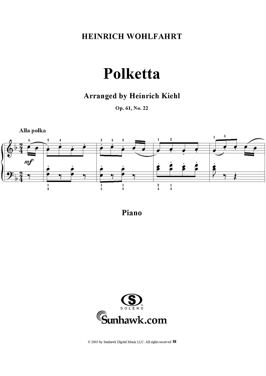 Polketta, Op. 61, No. 22