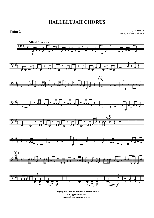 Hallelujah Chorus - Tuba 2