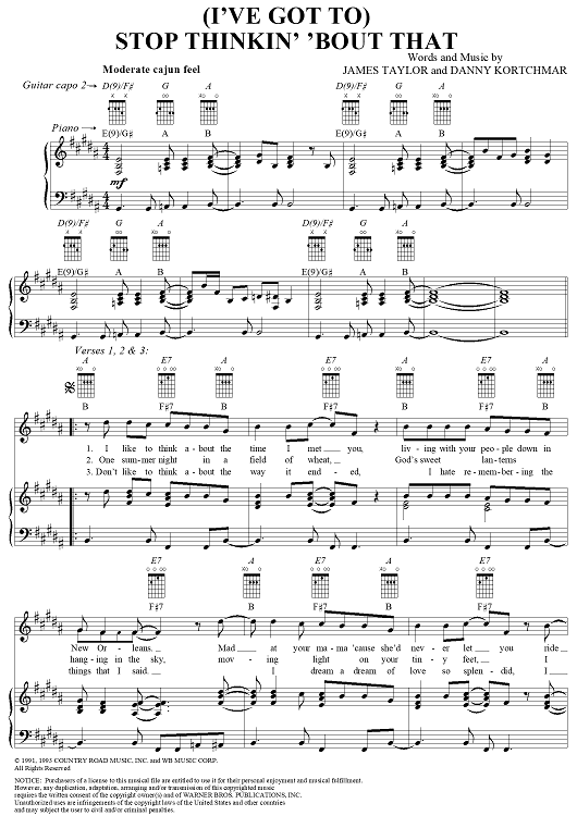 (I've Got To) Stop Thinkin' 'Bout That