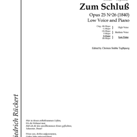 Aus den östlichen Rosen Op.25 No.25