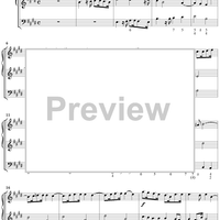 Trio Sonata in E Major  - Op. 4, No. 6 - Score