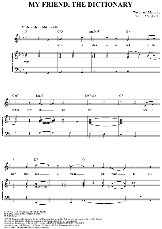 My Friend, the Dictionary