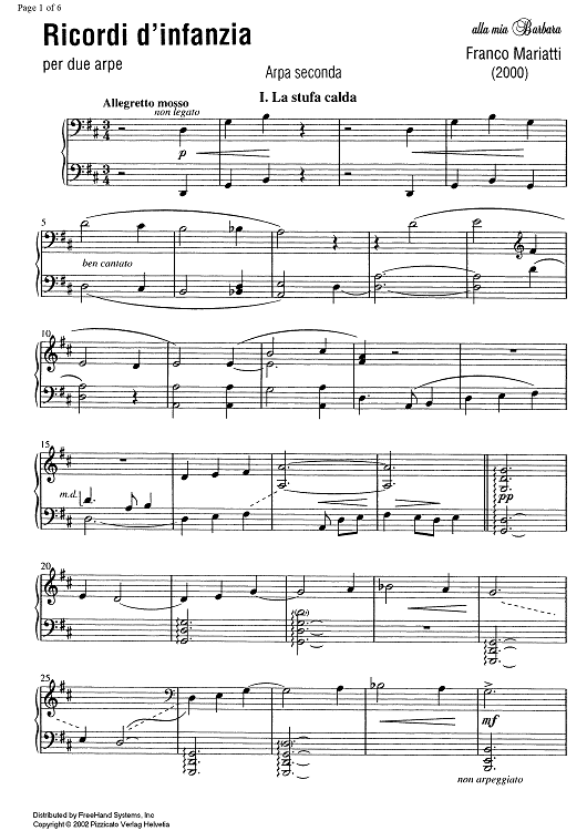 Ricordi d'enfancy (Childhood memories) - Harp 2
