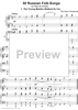 50 Russian Folk-Songs. No. 1. The Young Maiden Walked So Far