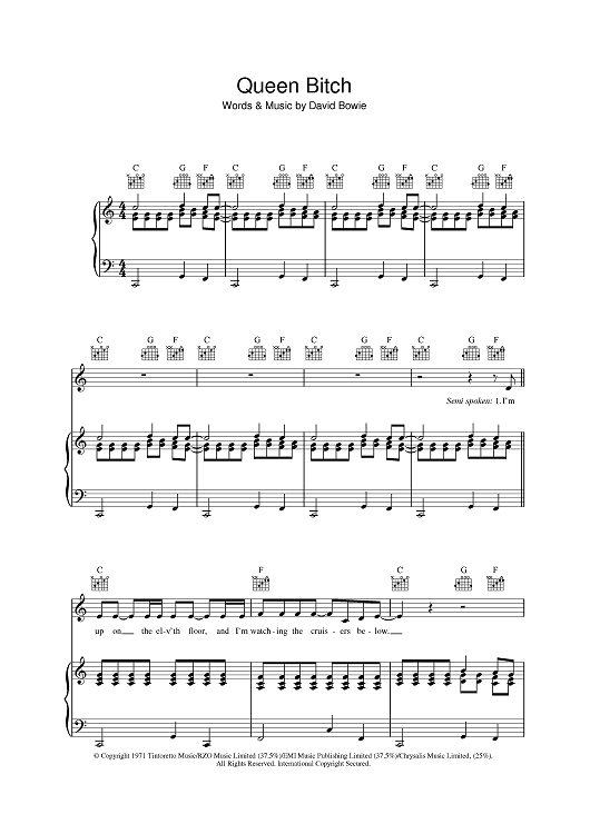 all-american bitch (Piano, Vocal & Guitar Chords (Right-Hand Melody))
