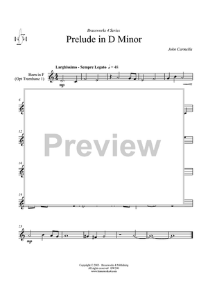 Prelude in D minor - Horn in F (opt. Trombone 1)